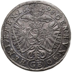 Leopold I. 1657-1705, 3 krejcar 1698 GE Prague - Egeger