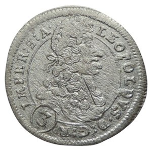 Leopold I. 1657-1705, 3 krejcar 1700 GE Praha-Egerer