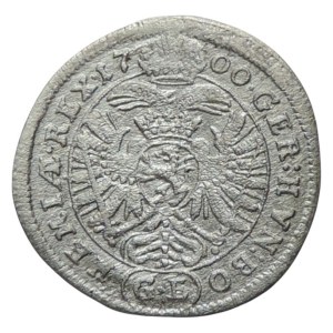 Leopold I. 1657-1705, 3 krejcar 1700 GE Praha-Egerer