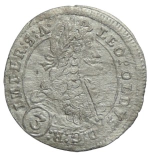Leopold I. 1657-1705, 3 krejcar 1701 GE Prague-Egerer