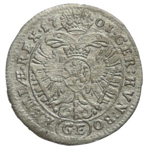 Leopold I. 1657-1705, 3 krejcar 1701 GE Prague-Egerer