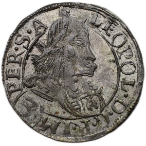 Leopold I. 1657-1705, 3 krejcar 1687 CIK Kutná Hora - Krahe