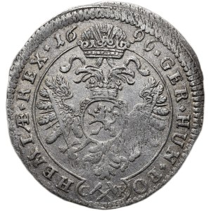 Leopold I. 1657-1705, 3 krejcar 1696 CK Kutná Hora - Krahe