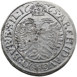 Leopold I. 1657-1705, 3 krejcar 1665 SHS Vratislav - Hammerschmidt