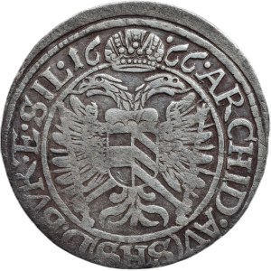 Leopold I. 1657-1705, 3 krejcar 1666 SHS Vratislav