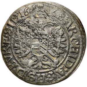 Leopold I. 1657-1705, 3 krejcar 1668 SHS Vratislav - Hammerschmidt