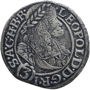 Leopold I. 1657-1705, 3 krejcar 1668 SHS Vratislav