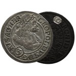 Leopold I. 1657-1705, 3 krejcar 1670/1 SHS Vratislav - Hammerschmidt
