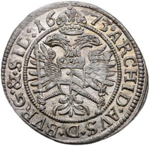 Leopold I. 1657-1705, 3 krejcar 1673 Opole - Ehingerl