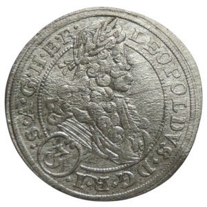 Leopold I. 1657-1705, 3 krejcar 1696 CB Břeh-Brettschneider