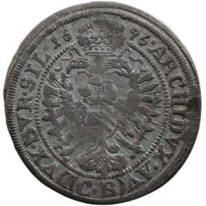 Leopold I. 1657-1705, 3 krejcar 1696 CB Břeh - Brettschneider