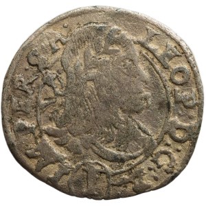 Leopold I. 1657-1705, 1 krejcar 1665 Kutná Hora - Hackl