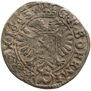 Leopold I. 1657-1705, 1 krejcar 1665 Kutná Hora - Hackl