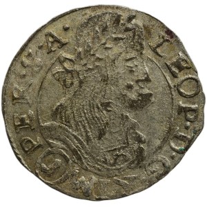 Leopold I. 1657-1705, 1 krejcar 1681 CK Kutná Hora - Krahe