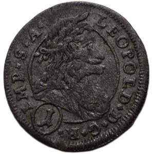 Leopold I. 1657-1705, 1 krejcar 1700 CK Kutná Hora - Krahe