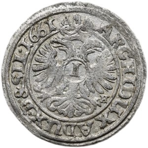 Leopold I. 1657-1705, 1 krejcar 1661 GH Vratislav - Hübner