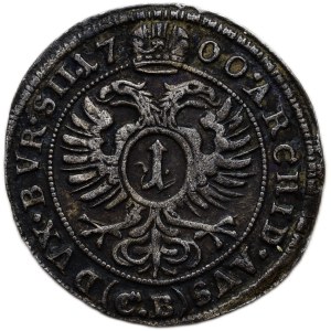 Leopold I. 1657-1705, 1 krejcar 1700 CB Shore - Brettschneider