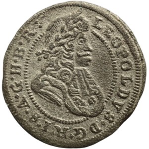Leopold I. 1657-1705, 1 krejcar 1698 Opolí - Wackerl