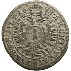 Leopold I. 1657-1705, 1 krejcar 1698 Opolí - Wackerl