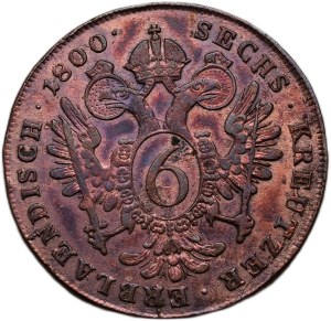 Francis II 1792-1835, 6 krejcar 1800 C