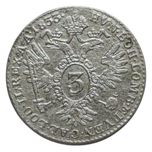 Francis II. 1792-1835, 3 krejcar 1833 C