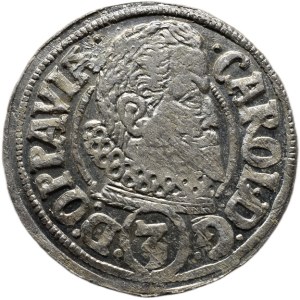 Liechtenstein Charles 1614-1627, 3 krejcar 1618 CC Opava-Cantor
