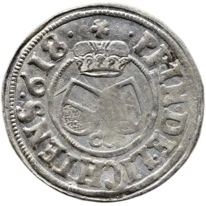Liechtenstein Charles 1614-1627, 3 krejcar 1618 CC Opava-Cantor