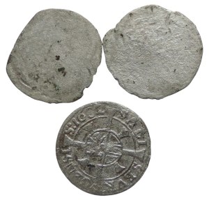 Salzburg Archbishopric, 2 pfennigs 16th century 2 pcs various + Max. Gandolf 1 kreuzar 1682 3pcs