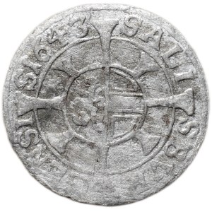 Salzburg arcibiskupství, Zikmund III. Schrattenbach 1753-1771, 1 krejcar 1643