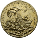 Church medal, St. George medal b.l. - St. George on horseback fighting with a dragon