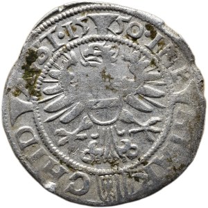 Ferdinand I. 1526-1564, 3 krejcar 1550 Linz