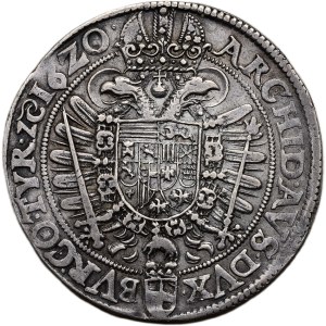 Ferdinand II. 1619-1637, tolar 1620 Vídeň- Fellner