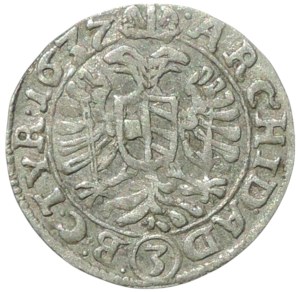 Ferdinand II. 1619-1637, 3 krejcar 1637 Vienna-Stadler
