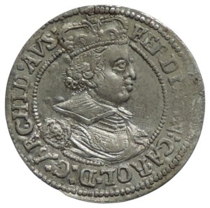 Tyroly, arc. Ferdinand Charles 1632-1662, 3 krejcar 1638 trio of coats of arms