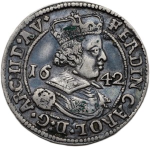 Tyroly, arc. Ferdinand Charles 1632-1662, 3 krejcar 1642 Hall