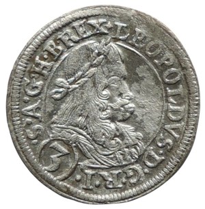 Leopold I. 1657-1705, 3 krejcar 1670 Graz