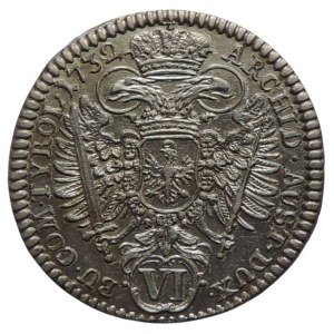 Charles VI. 1711-1740, VI krejcar 1732 Hall