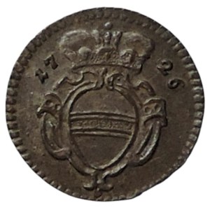 Karel VI. 1711-1740, fenik 1726 Vídeň jednostranný RR