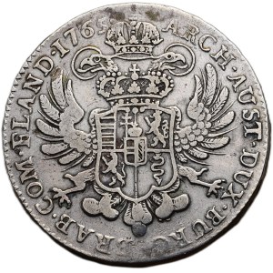 Maria Theresa 1740-1780, thaler of the cross 1765 Brussels