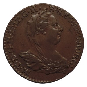 Marie Terezie 1740-1780, Cu Double liard 1778 pro Rakouské Nizozemí