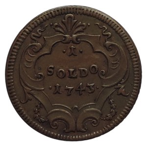 Maria Theresia 1740-1780, Cu 1 soldo 1743 für Gorizia