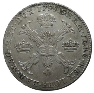 Francis of Lorraine 1745-1765, cross thaler 1755 Antwerp
