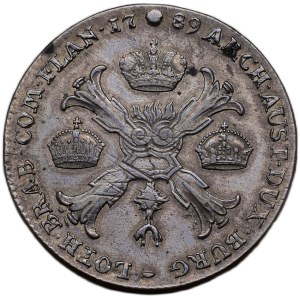 Josef II. 1780-1790, tolar křížový 1789 Brusel