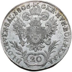 Francis II. 1792-1835, 20 krejcar 1806 A