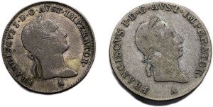 Francis II. 1792-1835, 3 krejcar 1826 A, 1833 A