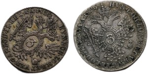 Francis II. 1792-1835, 3 krejcar 1826 A, 1833 A