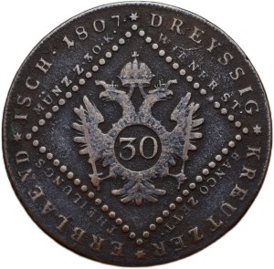 Francis II. 1792-1835, Cu 30 krejcar 1807 A
