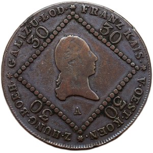 Francis II. 1792-1835, Cu 30 krejcar 1807 A