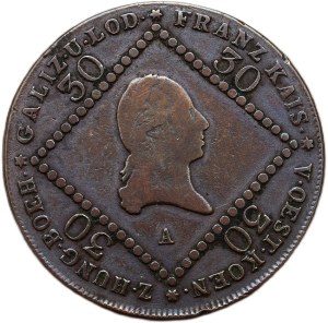 Francis II. 1792-1835, Cu 30 krejcar 1807 A