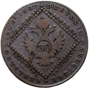 Francis II. 1792-1835, Cu 30 krejcar 1807 A